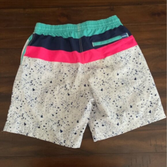 Chubbies Men’s Medium Swim Trunks 7” Inseam Colorblock Splatter Print - Picture 3 of 5